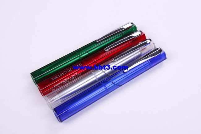 Promotional columnar shape ballpen with translucent box