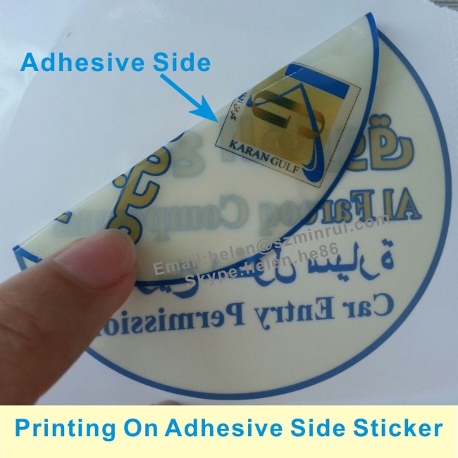 Custom High Security Car Entry Permission Sticker,Tamper Proof Transparent Destructive Labels For Glass