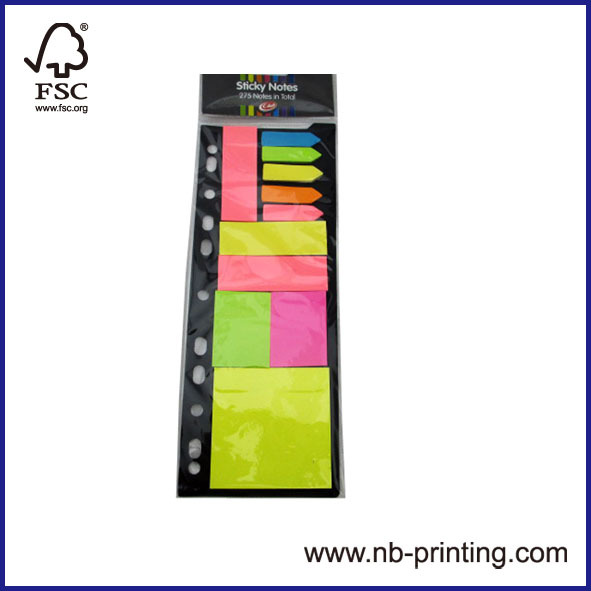 self-sticky memo/scratchpad/notes organizerwith flags/page markers 