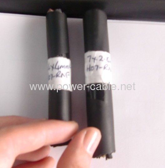 2013 newest copper conductor rubber jacket rubber cable IEC