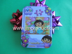 Dora explorer 24 puzzles in tin