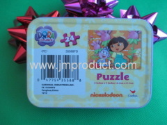 Dora explorer 24 puzzles in tin