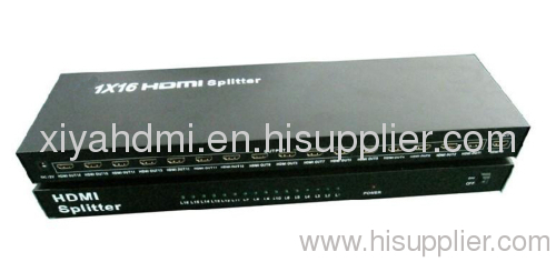 16-ways HDMI splitter with metal casing