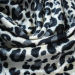 100% polyester panther printed crushed panne