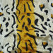 Tiger stripes printed panne for sofa fabric
