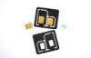 Regular 2 in 1 Nano Dual SIM Card Adapters With Black Plastic ABS