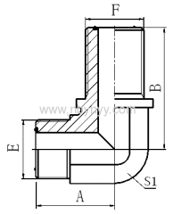 BULKHEAD HYDRAULIC ADAPTER ELBOW PIPE FITTINGS COUPLING CONNECTOR