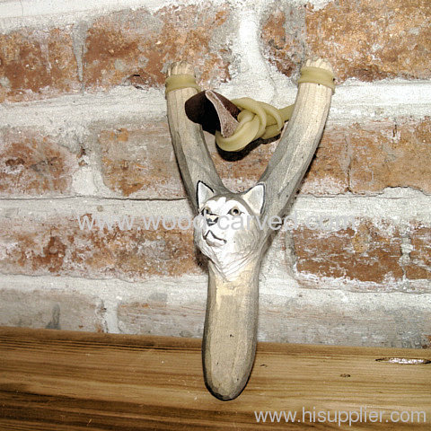 Wooden Engraved Animal Slingshot