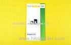 1.5 x 1.2cm Black Plastic ABS Nano To Micro Sim Adaptor For iPhone 5