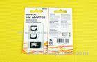 Plastic ABS Nano To Micro Sim Adaptor For iPhone 5 1.2 x 0.9cm