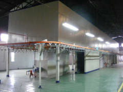 Continuous Painting Powder Coating Conveyor Line Equipment OEM