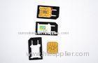 2013 New Design Standard Micro SIM Card Adaptor 3FF Mini Black Plastic