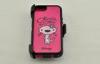 Olivia pink iphone 5 cell phone cover Outer Box Phone Case 3 layers