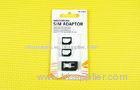 iPhone 4 Plastic ABS 2 in 1 SIM Adapter Nano And Micro Black ABS