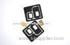 Black Plastic 2 in 1 SIM Adapter , Nano Combo SIM Adaptor