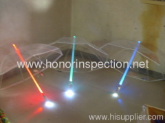 blue red and color LED umbrella inspection