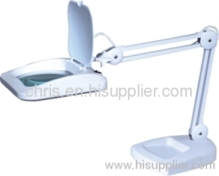 Table clamp magnifier lamp with LED