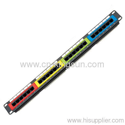 24 Port Cat.5e Color Patch Panel