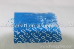 high residue tamper evident label material