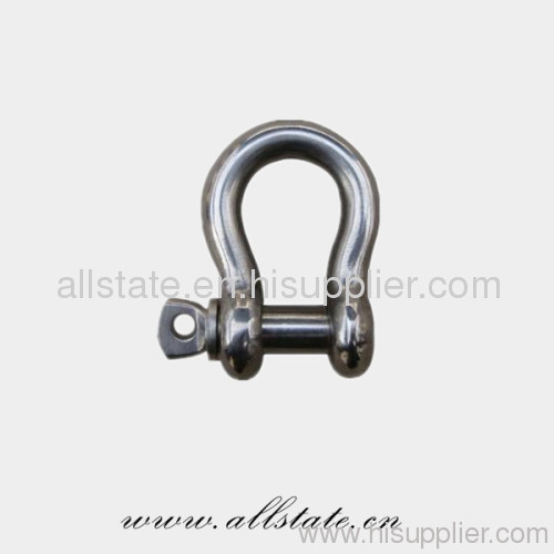 D shape galvanized screw shackle