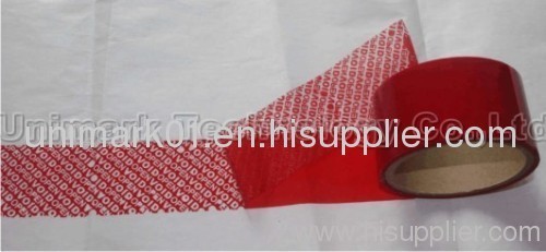 high residue tamper evident label tape