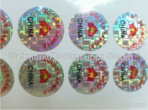 Holographic Destructible Vinyl Materials