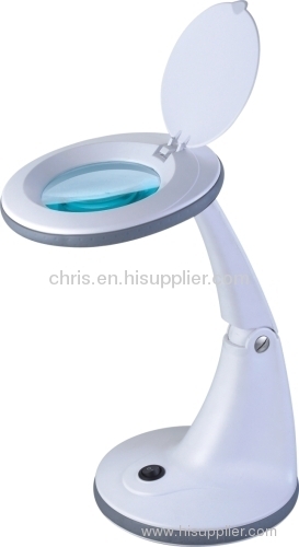 Glass rubber material Magnifier Lamp