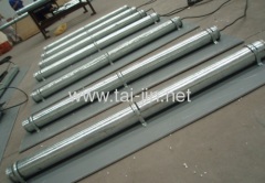 Supply titanium canister anode Galvanized steel Tube with Petroleum coke