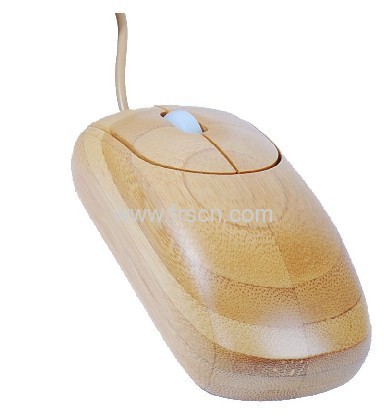 creative material hot sale computer environmental bamboo mouse