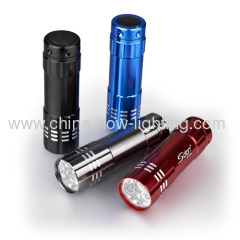 2013 Promotional LED Torch Aluminium Material with Laser Logo
