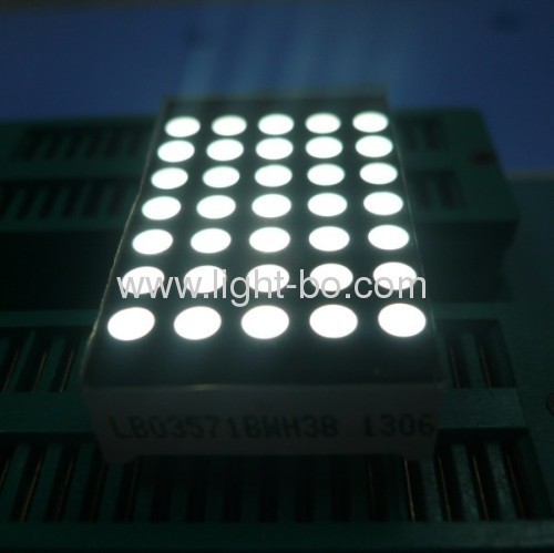 Ultra white 1.54" 3mm 5 x 7 dot matrix led display Widely used for lift position indicators