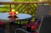 Patio wicker dining table and chairs