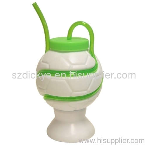football straw cup plastic
