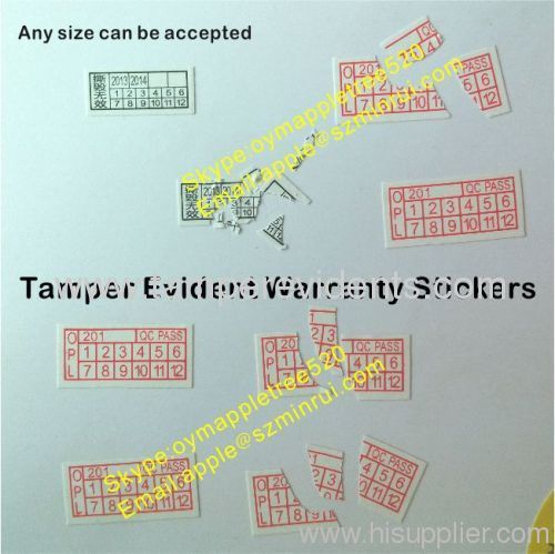 Tamper Evident Phone Warranty Stickers