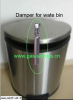 Wastebin lid gas damper
