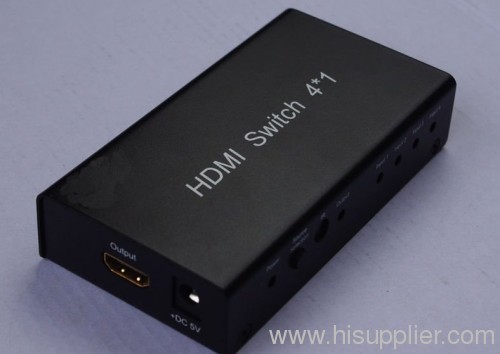 XIYA Supply 4x1 HDMI Switch 4port support 3D deep colour 36bit