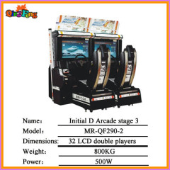 32 LCD Initial D Arcade stage 4 MR-QF290-2 (Double players) arcade car racing game machine