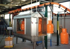 Conveyorised Automatic LPG tank powder coating line