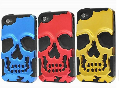 skull face phone case pc+silicon for 22 models factory direct
