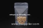Clear Snack Food Stand Up Zipper Bag With Gravure Printing