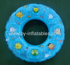 Cartoon double layer inflatable swimming ring