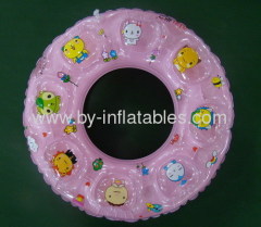 Cartoon double layer inflatable swimming ring