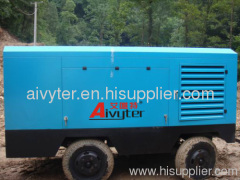 portable diesel driven screw air compressor