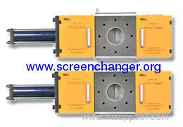 single plate continuous screen changer for plastic extrusion machine