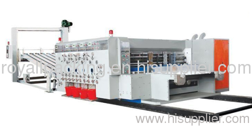 MJZX-6 High speed Flexo Printing, Slotting and Die-cutting Machine (Kick feeder)
