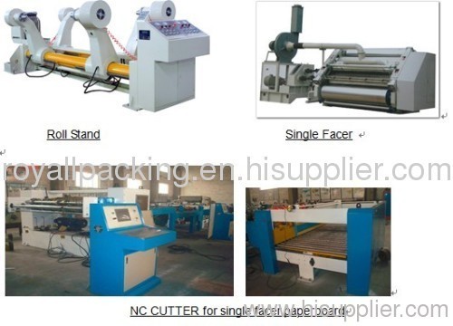 MJSGL-4 Single Facer Line (2-layer corrugated paperboard production line) (2-ply corrugated paperboard line)