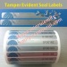 tamper proof destructible silver warranty seal strip stickers