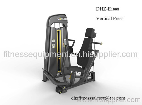 Vertical press fitness equipment