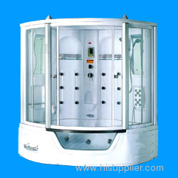 Sauna and Steam Shower rooms with bathtub siphon