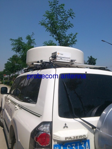 80cm vehicle mounted drive away ku band linear polarized on the move antenna